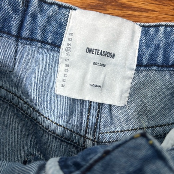Oneteaspoon Bandit Jean Shorts Size 25 - Picture 7 of 10